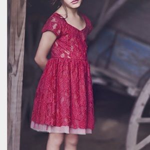 Mia Joy Joyfolie VGUC Josephine 4 Lace Dress Red
